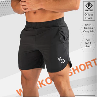 Quần Short tập gym nam LIKEFIT vải gió co dãn 4 chiều cao cấp thoải mái vận động VQG2