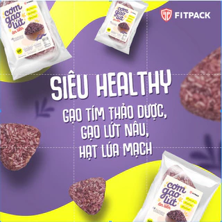 Combo 10 gói mix vị cơm gạo lức ăn liền Fitpack