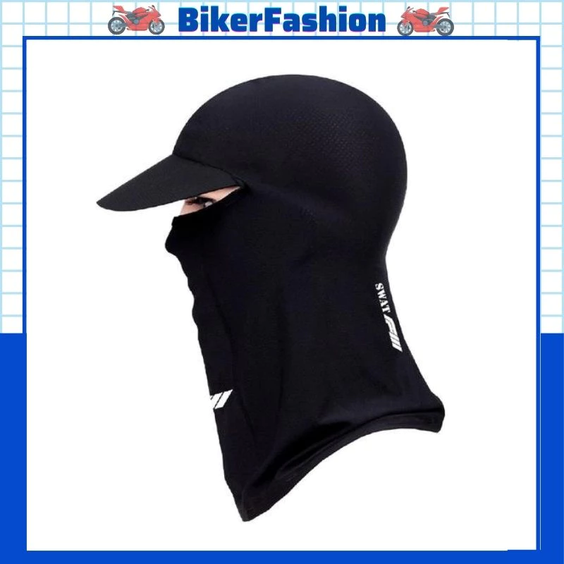 Khăn Trùm Đầu Ninja Swat F3 Chống Nắng, Chống Gió, Chống Bụi Cao Cấp, Nổi Bật Với Thiết Kế Kèm Mũ Hỗ Trợ Chống Nắng Cao