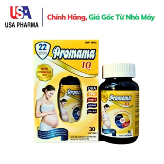 Promama IQ Bổ sung vitamin và Dưỡng chất cần thiết cho phụ nữ mang thai - Hộp 30 viên