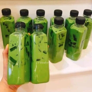 50 chai nhựa kèm nắp 330ml 370ml 500ml đựng nước  đậu nành ,nước sâm ,trà sữa.v..v