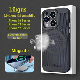 Ốp Điện Thoại PC Cứng Siêu Mỏng Cho iPhone 11 12 13 14 pro max hiệu Likgus siêu mỏng nhẹ