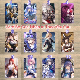 card ảnh bo góc Serval Bailu Kafka Himeko March 7th Seele Tingyun Jing Yuan Seele Pela Bronya Honkai Star-rail MA3339