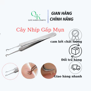 Nhíp Gấp Mụn Đầu Đen, Mụn Trứng Cá Thép Không Gỉ  An Toàn Tiện Lợi