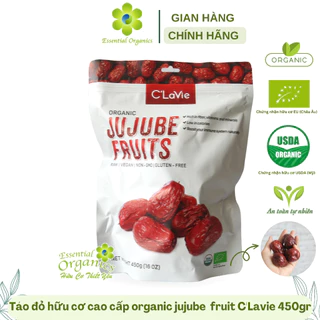 Táo đỏ hữu cơ organics jujube fruit 450g C’Lavie táo đỏ hữu cơ cao cấp, trái to ngọt dẻo