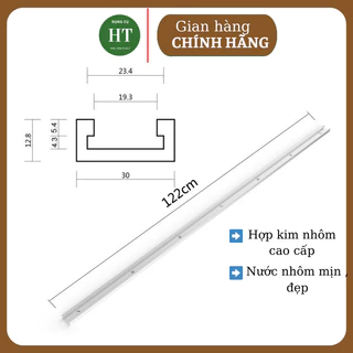 Thanh ray trượt bàn cưa 50-80-100-122cm bản rộng 3cm chất liệu nhôm đúc, chắc chắn