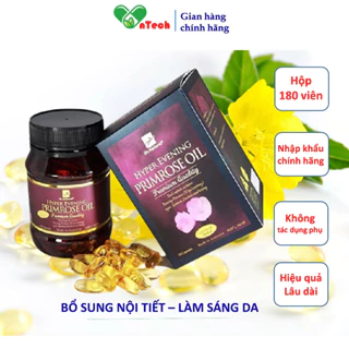 Tinh dầu hoa anh thảo Dr Natural Hyper Evening Primrose Oil cân bằng nội tiết tố làm trắng da mờ nám tàn nhang 180 viên