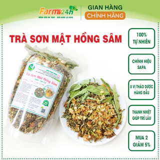 Trà sơn mật hồng sâm giúp an thần ngủ ngon, thanh nhiệt mát gan, làm đẹp da, 100% thiên nhiên | Farm24h