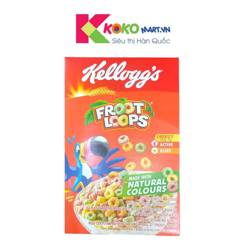 Ngũ cốc cầu vồng ăn sáng Kellogg's Froot Loops 285g