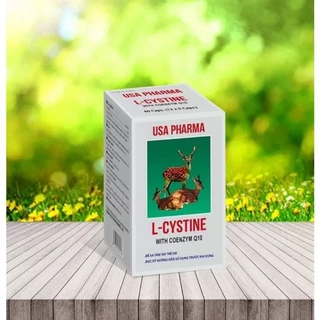 L-Cystine USA Pharma hộp 60 viên - Sản phẩm giúp đẹp da, đẹp tóc, giảm rụng tóc