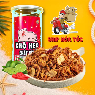 Khô heo cháy tỏi hũ 300g Đồ ăn vặt YOYO