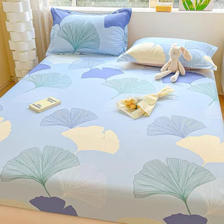 Bộ Ga Trải Giường Cotton Ioo% / Bộ Drap Giường Set 3 Món Cao Cấp