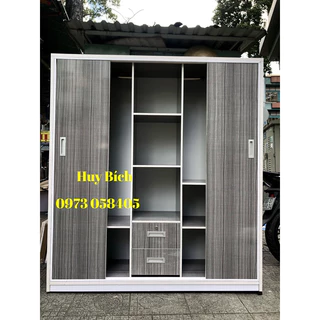 Tủ quần áo nhựa Đài Loan cửa lùa(165x180x45)+Freeship