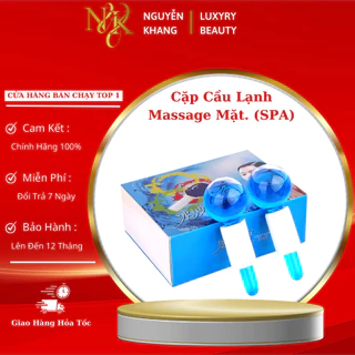 Quả Cầu Lạnh Massage Mặt, Đẩy Tinh Chất Cặp Cầu Băng Dùng Cho Cá Nhân Spa Thẩm Mỹ Viện