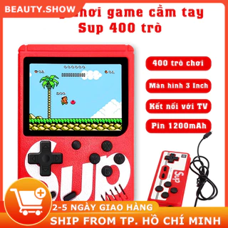 Máy chơi game cầm tay SUP 400 trò - Kết nối Tivi chơi 2 người - Máy chơi game điện tử 4 nút cao cấp tay cầm Sup