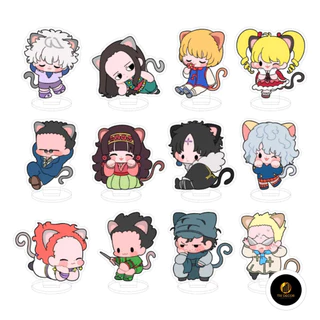 (3cm) Mô hình Standee Hunter × Hunter Thợ săn tí hon ver MÈO NHỎ tượng acrylic anime mica chibi xinh xắn