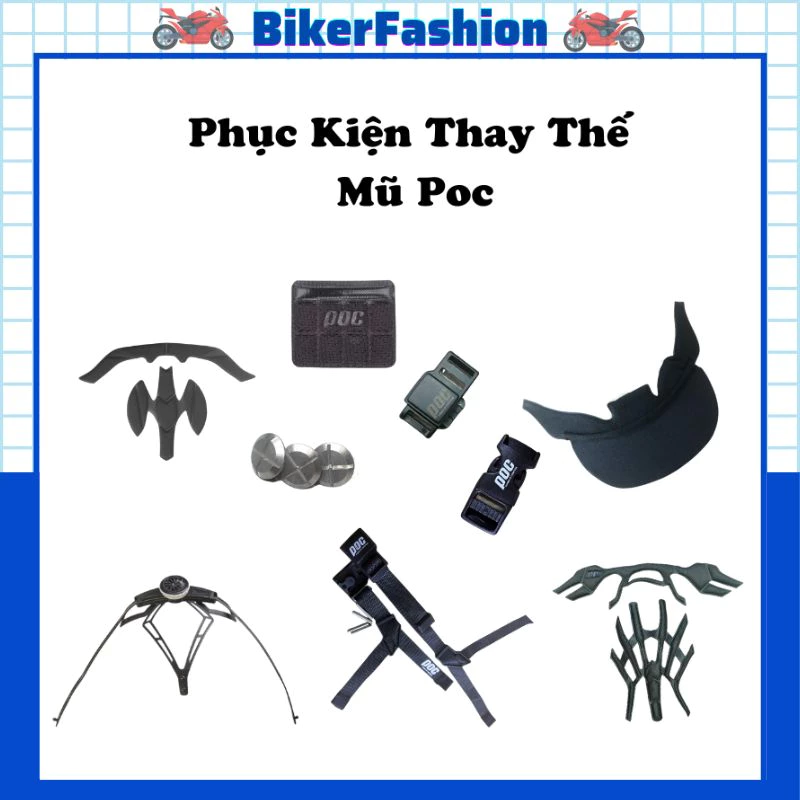 Phụ Kiện Thay Thế Mũ Bảo Hiểm Poc Chính Hãng