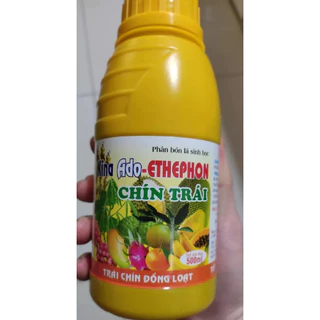 Phân bón lá sinh học ADO ETHEPHON chín trái đồng loạt chai 500ml (Không phun lên trái khi còn trên cây.)