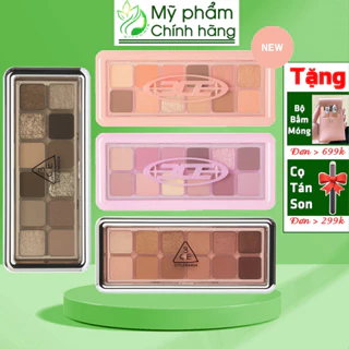 Bảng Phấn Mắt 12 ô 3CE New Take Eyeshadow Palette 9.5g CHEERY PURELY MOTION FRAME CREATIVE FILTER RAW NEUTRALS