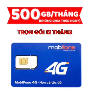 SIM 4G MOBIFONE TẶNG 500GB/THÁNG TRỌN GÓI 1 NĂM KHÔNG CẦN NẠP 12MDT150 6MDT150 - SIM SIÊU RẺ