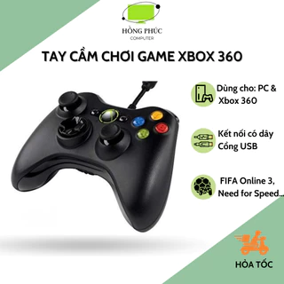 Tay cầm chơi game PC Micosoft XBOX 360 - Chuyên game PC , Laptop, F04 - Bảo Hành 1 Năm