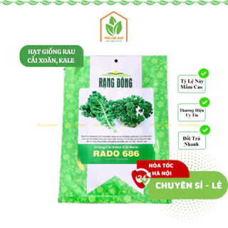 Hạt giống rau cải xoăn (kale) chính hãng Rạng Đông, nữ hoàng rau xanh cải kale - Hạt giống rau, củ, quả Phúc Lâm Shop