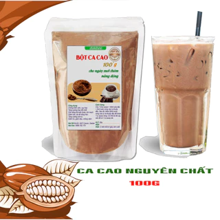 100gr Bột ca cao nguyên chất, tăng cường trí tuệ, trao đổi chất, chống trầm cảm, ngăn ngừa lão hóa và đột quỵ