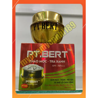 Kem pt bert thảo mộc trà xanh Mụn thâm mờ sẹo se khít lỗ chân lông ( hộp 10g, 15g, 20g, 25g )