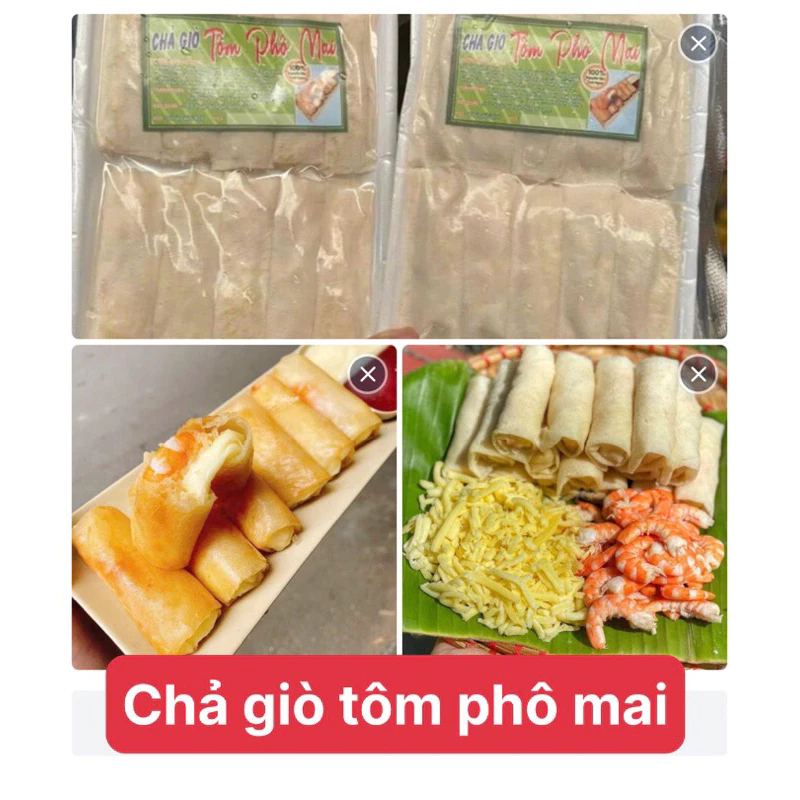 chả giò tôm phô mai 1 vỉ 10 cuốn (hoả tốc hcm)