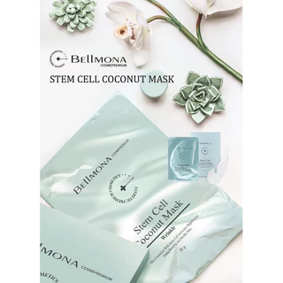 Mặt nạ tế bào gốc Bellmona - Stem Cell Coconut Mask hộp 5 miếng Phục Hồi Nâng Cơ Trẻ Hoá Toàn Diện