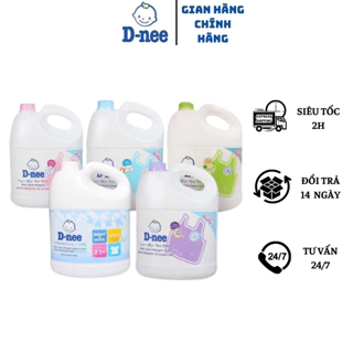 Nước giặt quần áo em bé Dnee 3000ml -Nước Giặt Xả Cho Trẻ Em an toàn túi 550ml, Chính hãng Công ty Đại Thịnh ...