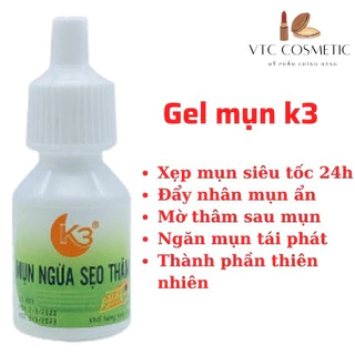 SERUM MỤN K3 . Mụn Ngừa Sẹo Thâm