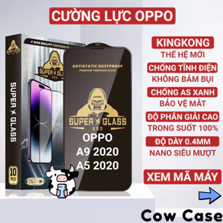 Kính cường lực Oppo A5 2020, A9 2020 Kingkong full màn | Miếng dán bảo vệ màn hình cho opoo Cowcase
