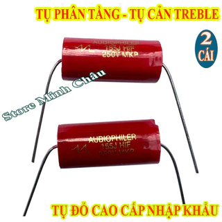 2 TỤ CHỐNG CHÁY LOA TREBLE 1,5MF 250V ĐỎ NHẬP KHẨU - TỤ PHÂN TẦN TRÉP - GIÁ 2 CHIẾC