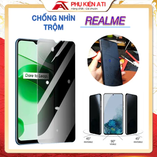 Kính cường lực chống nhìn trộm realme 10 9 pro c21 c12 5 pro narzo 50 2 3 neo gt 7 7i 8i 9i q2 q3 c35 c30 c33 Kính [CNT]