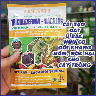 [150gr] Chế phẩm vi sinh TRICHODERMA – tạo điều kiện tăng trưởng Trichoderma – Bacillu chitosan + 20 tỷ bào tử.