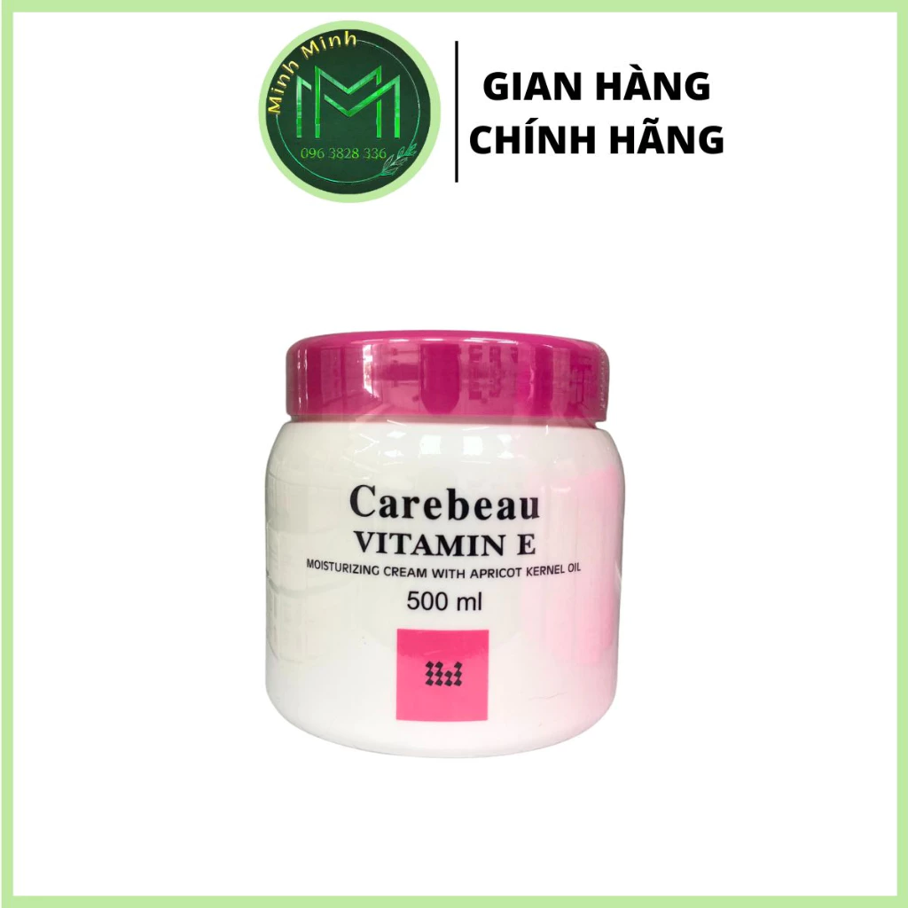 (Chính Hãng) Kem Dưỡng Body Carebeau Vitamin E 500ml Thái Da Trắng Sáng Mịn Màng