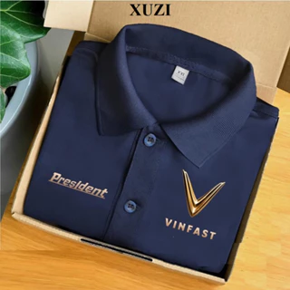 Áo thun polo hãng xe Vinfast áo phông nam nữ có cổ ngắn tay thời trang thanh lịch cao cấp hàng chuẩn loại 1 nhà XUZI.