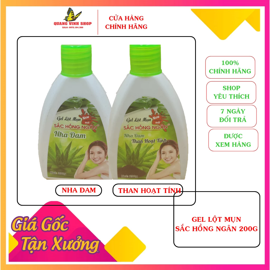 Gel lột mụn Sắc hồng ngân 200g