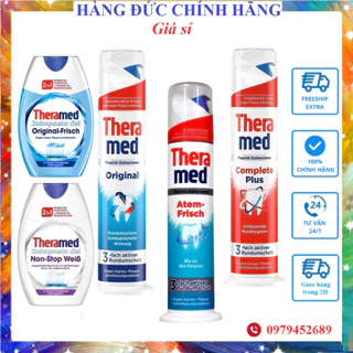 [Nhập Khẩu 100%] Kem đánh răng Theramed 2in1 Đức Dạng ống tròn