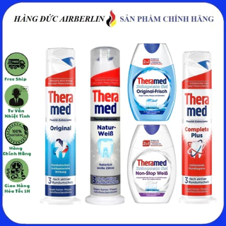 [Chính Hãng] Kem đánh răng Theramed 2in1 Đức Dạng ống tròn và dạng tuýp dẹp 100ml