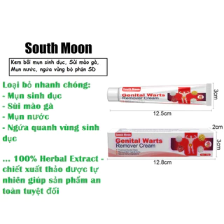 kem South Moon Bôi Nấm Ngứa vùng Sinh Dục, Mụn Sinh Dục, Sùi Mào Gà, thành phần thảo dược thơm tho và an toàn