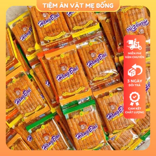 Combo 60 Gói Snack Sườn Dê Nướng Hằng Đại Mini Hương Vị Tuổi Thơ Tiệm Ăn Vặt Mẹ Bống