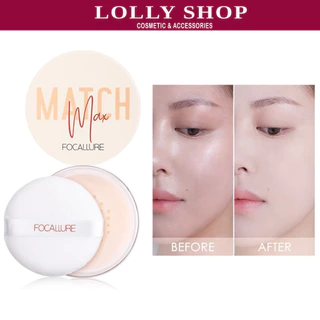 Phấn Phủ FOCALLURE Match Max Trang Điểm Giúp Kiềm Dầu Tối Đa 10g