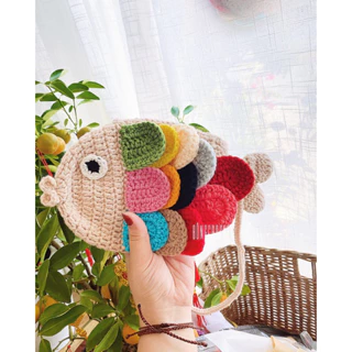 Túi cá len 🐟🐟🐟 crochet/handmade 🧶 xinh [độc quyền] nhà Bông