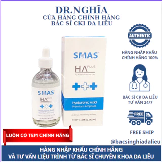 Serum SMAS HA PLUS Hyaluronic Acid 100ml giúp cấp ẩm sáng da - Bác Sĩ Nghĩa