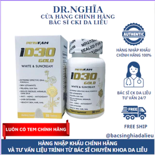 Viên uống trắng da, giảm nám, chống nắng, chống lão hóa PETYFAN ID30 - Bác Sĩ Nghĩa