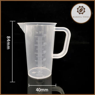 Ca đong nhựa 100ml có quai cầm | Dụng cụ Barista