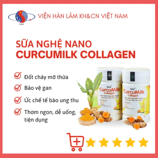 [CHÍNH HÃNG - CHAI 500g] Sữa nghệ nano Curcumilk Collagen - SP Viện Hàn Lâm KH& CN Việt Nam