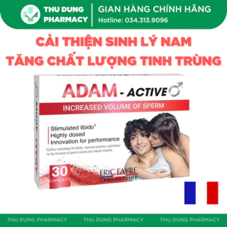 Adam Active Cải Thiện Sinh Lý Nam, Tăng Chất Lượng Tinh Trùng Hộp 30 Viên - Nhà thuốc Thu Dung